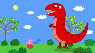 Thumbnail: Peppa Pig Imagines Living With Dinosaurs! 🦕🌤️ | Peppa Pig Tales | Full Episodes | Cartoons | 30 Mins