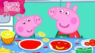 Thumbnail: Pizza Friends! 🍕 Kids Videos 🐽 Peppa's Best Bites