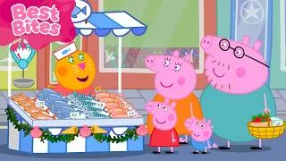 Thumbnail: Super Food Market! 🐟 Kids Videos 🐽 Peppa's Best Bites