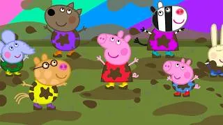 Thumbnail: Peppa Pig & Friends Go to a MUDDY Festival! 🌧️🫟 | Full Episodes | 1 HOUR