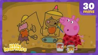 Thumbnail: Peppa Pig Learns About the STONE AGE! 🏜️ | Peppa Pig Full Episodes | 30 Mins | Little Learners