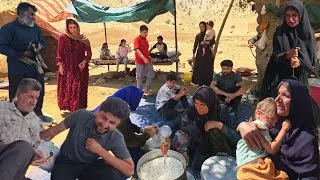 Thumbnail: 🍲🌿 Enjoying authentic nomadic cuisine at a family gathering in Shirvan with the Atabak family.