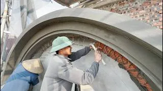Thumbnail: Full Video of The Construction of a Townhouse Arch - Concrete Pouring and Finishing Plastering.