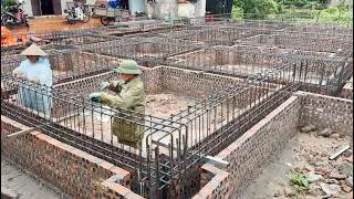 Thumbnail: Part 1: Laying the foundation brick by brick for a large reinforced concrete villa.