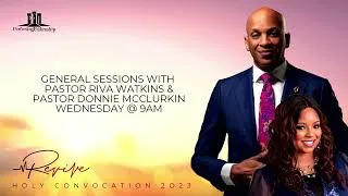 Thumbnail: PFI HC 2023 - WEDNESDAY, MAY 24, 2023 GENERAL SESSION  - PASTORS RIVA WATKINS & DONNIE MCCLURKIN