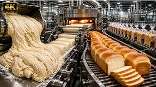 Thumbnail: Inside a Massive Sandwich Bread Factory: From Dough to Packaged Bread | Full Process