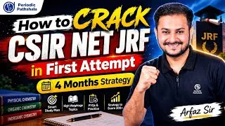 Thumbnail: How to Crack CSIR NET JRF in 1st Attempt? 🔥 4-Month Strategy | CSIR NET 2026 | Arfaz Sir