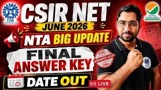 Thumbnail: Result Date Out  CSIR UGC NET JUNE 2026 BY NADEEM SIR