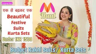 Thumbnail: Myntra Festive Kurta Sets under INR 1500 | Budget Suits for Rakhi/ Festive Season | Perkymegs Hindi