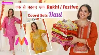 Thumbnail: Myntra Rakhi Co-Ord Sets Haul | Beautiful Festive Co-Ord Sets at great deals | Perkymegs Hindi