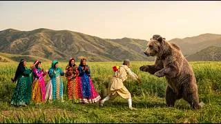 Thumbnail: The world's strangest proposal: a hand-to-hand fight with a bear in the mountains of Iran! 🐻⚔️