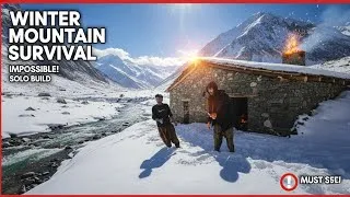 Thumbnail: Building a Camp in 60 Days | A Warm and Safe Shelter with a Fireplace and Fishing #NomadSurvival