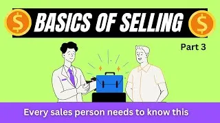 Thumbnail: Basics of Selling PART 3: Essential Tips and Techniques for Success #sales #salestraining