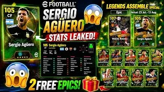 Thumbnail: KONAMI GIVING 2 FREE EPICS😱? Agüero Stats LEAKED!🔥 Update eFootball 2026