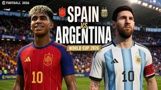 Thumbnail: eFootball 2026 - Spain v Argentina | WORLD CUP 2026 FINAL  | ULTRA Graphics | Full Match | PC