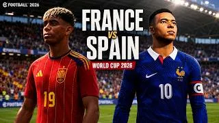 Thumbnail: eFootball 2026 - France vs Spain | WORLD CUP 2026 Simulation | ULTRA Graphics | Full Match | PC