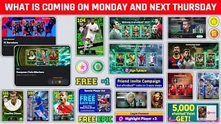 Thumbnail: Free Epic & Free Coins Campaign 🤩 What Is Coming On Monday & Next Thursday In eFootball 2027