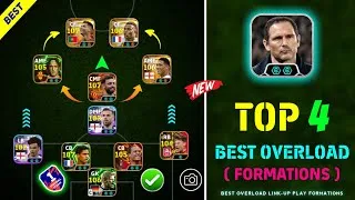 Thumbnail: Top 4 Best Overload Formations In eFootball 2027 🤩💥 Frank Lampard Best Link-Up Play Formation 🥶
