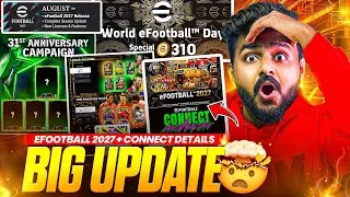 Thumbnail: BIG UPDATE TOMORROW?🤯🔥 31st ANNIVERSARY SPECIAL?😱 EFOOTBALL 2027 SEASON UPDATE😮‍💨  CONNECT DETAILS😍