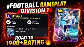 Thumbnail: efootball Division 1 Gameplay || Road to 1900+ Rating || efootball 