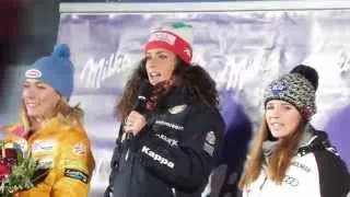 Thumbnail: Federica Brignone sings the national anthem of Italy