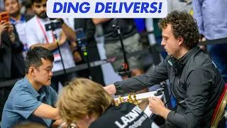 Thumbnail: Ding Liren vs Hans Niemann: INSANE Blitz Finals! 🔥