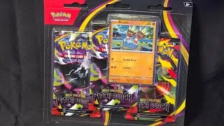 Thumbnail: Unboxing: Pokémon Trading Card Game Mega Evolution Pitch Black 3 Booster Blister Pack - 2