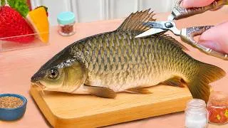 Thumbnail: Crispy & Perfect Tiny Cooking 🐟 How to Make Gochujang Baked Fish in Salt | Petite Cooking