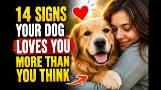 Thumbnail: 14 Signs Your Dog Loves You More Than You Think  #DogBehavior #DogFacts #DogLovers #Dogs #Petivora