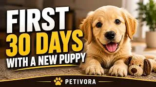 Thumbnail: First 30 Days With a New Puppy | Complete Beginner Guide for First-Time Owners