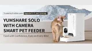 Thumbnail: PETKIT Automatic Cat Feeder with Camera | 1080P HD Video & Night Vision | 2.4G Wi-Fi | 2-Way Audio