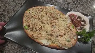 Thumbnail: Naan Pizza  for a change , so simple and super delicious 