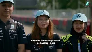 Thumbnail: PETRONAS interns learn Karting from George Russell