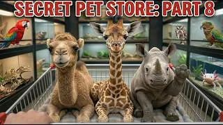 Thumbnail: The VIRAL Secret Pet Store: PART 8 🛒😱 (Giraffe, Camel,Rhino) Compilation