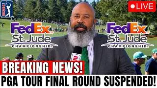 Thumbnail: TPC SOUTHWIND IN CHAOS! PGA TOUR SUSPENDS FINAL ROUND AT ST. JUGE CHAMPIONSHIP?! FANS ARE SHOCKED!