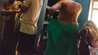 Thumbnail: Husband Helped Wife Wear Saree ❤️ | Cute Couple Moments | Family Friendly Village Vlog