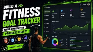 Thumbnail: Build a Fitness Goal Tracker with Interactive Progress Charts | JavaScript Project