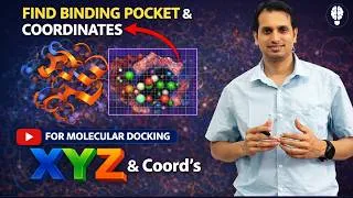 Thumbnail: How to Find Active Binding Pocket & XYZ Coordinates for Molecular Docking | Step‑by‑Step Tutorial