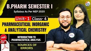 Thumbnail: Sources Of Errors | PIAC | Unit 1 | Class - 4 | Semester 1 | B.Pharm #bpharmacy