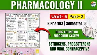 Thumbnail: Estrogens, Progesterone & Oral Contraceptives | Pharmacology II | Part 1 | Unit - 5 | Sem -5 B.Pharm