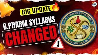 Thumbnail: B.PHARM NEW SYLLABUS PCI 2026 | MAJOR CHANGES |