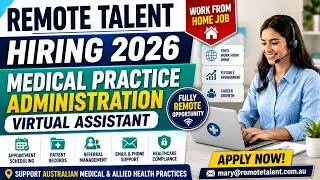 Thumbnail: Work From Home Medical Jobs 2026 | Remote Talent Hiring | Virtual Assistant Healthcare Jobs 