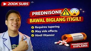 Thumbnail: Prednisone: Para Saan? Bakit Bawal Biglang Itigil? (Pharmacist Explains)