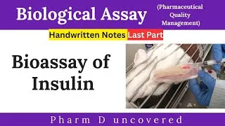 Thumbnail: Bioassay of Insulin || Dextrose Determination #pharmaceuticalqualitymanagement #qualitycontrol  #qc