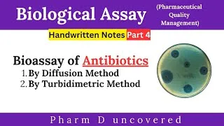 Thumbnail: Biological assay of Antibiotics || By Diffusion Method & Turbidimetric Method #pharmduncovered #qc