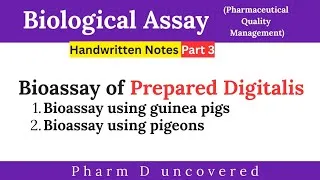 Thumbnail: Bioassay of Prepared Digitalis #pharmduncovered #pharmaceuticalqualitymanagement #qc