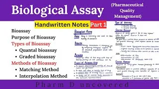 Thumbnail: Bioassay || Principle || Quantal & Graded bioassay || Matching & Interpolation Method of bioassay