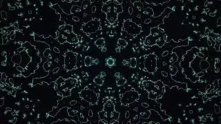 Thumbnail: Midnight & Cyan Neon Kaleidoscope — 4K 2 Hour Screensaver Loop
