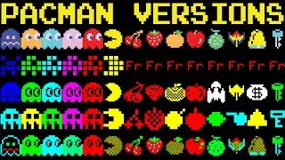 Thumbnail: Pac-Man Comparison Evolution 72 Versions - Gameplay Sprites Deaths