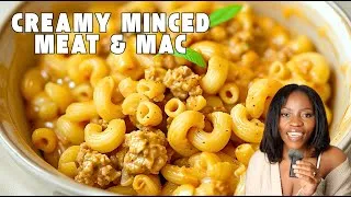 Thumbnail: Esay comfort dinner in under 30mins! Creamy minced meat and Macaroni!
